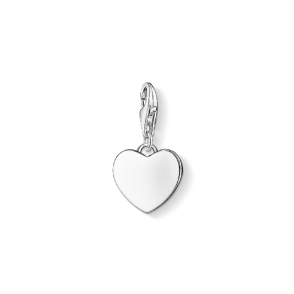12mm Plain Heart Charm with Lobster Clasp - Charm Collection by Thomas Sabo