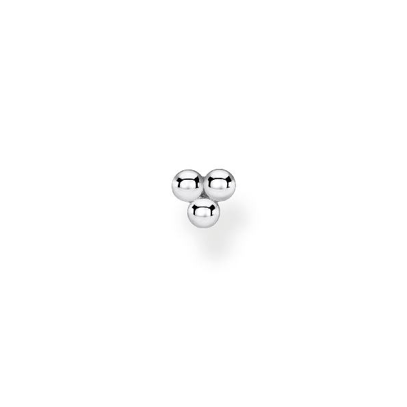 Single Three Cluster Dots Sterling Silver Stud Earring - Charm Club by Thomas Sabo