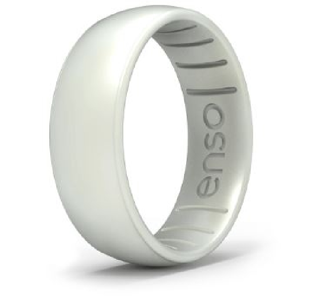 Classic Elements Pearl Silicone Ring by Enso Rings - Size 7