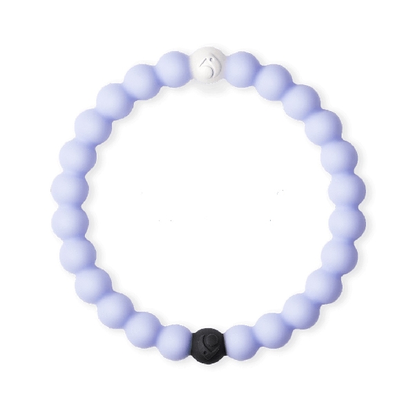 Limited Edition Periwinkle Small- White Bead Infused with Water from Mount Everest and Black Bead with Mud from the Dead Sea Supporting JDRF; the leading global organization funding Type 1 Diabetes Research.