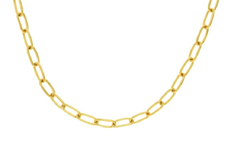 5mm Solid Paperclip Link 14K Yellow Gold Chain Bracelet- 7 1/2 Inch