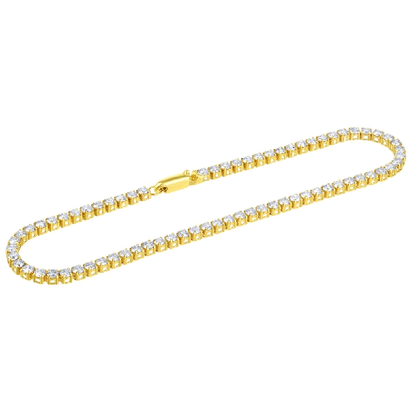 1.85ctw Diamond I1-I2 Clarity; G-I Colour 14K Yellow Gold Featherbright Tennis Bracelet - 7 1/4 Inch - Made In Canada