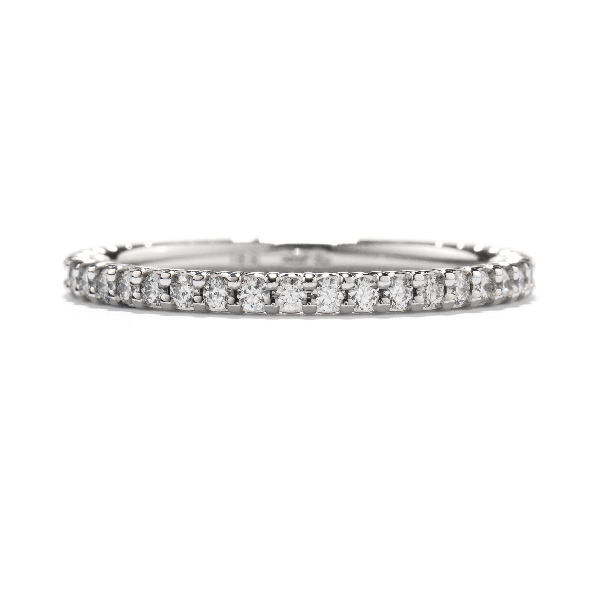 0.15ctw Diamond VS-SI; GH Simply Bridal 18K White Gold Band by Hearts on Fire