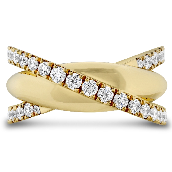 0.76ctw Hearts on Fire Diamond VS-SI Clarity; GH Colour Grace XX 18K Yellow Gold Ring