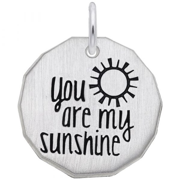 You Are My Sunshine Sterling Silver Pendant