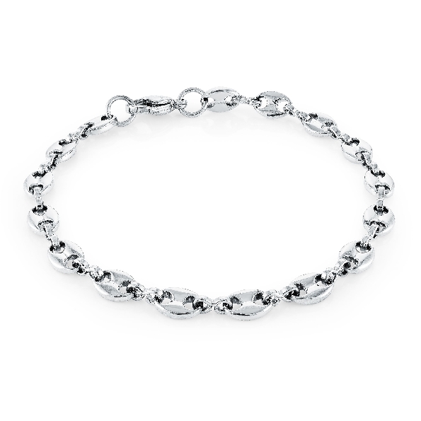 Stainless Steel Mini Gucci Link Bracelet by Italgem Steel - 7 1/4 Inch