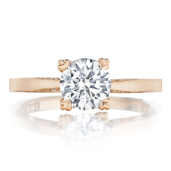 2584 RD 6.5 W - 0.05ctw Diamond VS Clarity; G Colour with Cubic Zirconia Centre Simply Tacori 18K Pink Gold and 18K White Gold Tacori Ring Mount - Serial No. 224618 - Tacori Vault 50% Off - Limited Availability