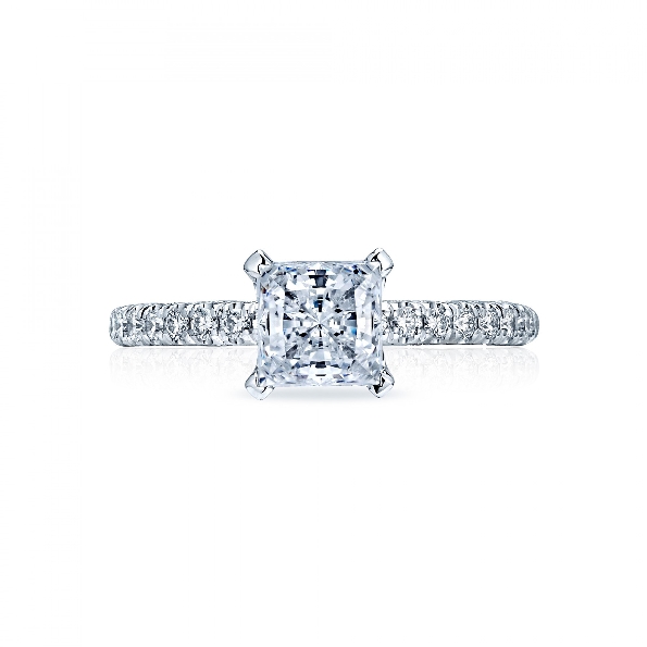 HT 2545 PR 5.5 W - 0.34ctw Diamond VS Clarity; G Colour Petite Crescent Tacori 18K White Gold Ring Mount - Serial No. 249444