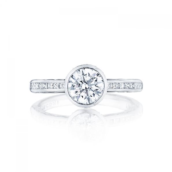 301-2.5 RD 6 W - 0.35ctw Diamond VS Clarity; G Colour Bezel Set Solitaire Starlit 18K White Gold Ring by Tacori  - Serial No. 257434 - Tacori Vault 50% Off - Limited Availability (Set with 0.855ct Round Diamond VS2 Clarity; F Colour = $9728 + HST)