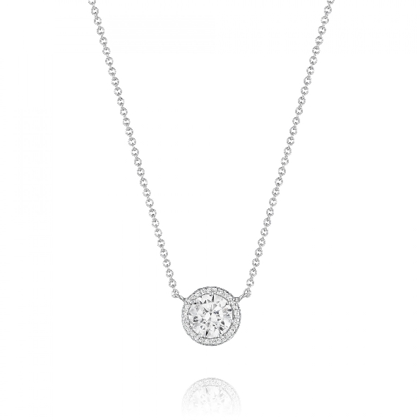 0.22ctw Diamond VS Clarity; G Colour Tacori Bloom 18K White Gold Necklace by Tacori - Serial No. 293924
