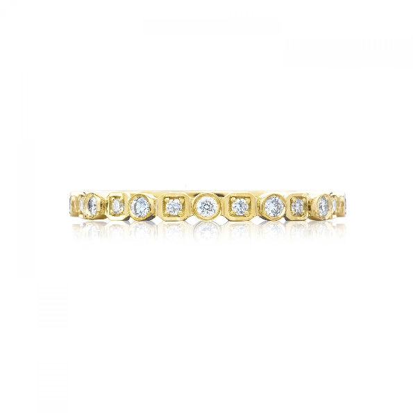 201-2 Y - 0.17ctw Diamond VS Clarity; G Colour Sculpted Crescent 18K Yellow Gold Tacori Band - Serial No. 300684 - Tacori Vault 50% Off - Limited Availability