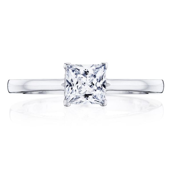 P100 PR 6 FW - 0.06ctw Diamond SI1 Clarity; H Colour set with Empty Centre Coastal Crescent 14K White Gold Ring by TACORI - Serial No. 399649 - TACORI Vault - Limited Availability