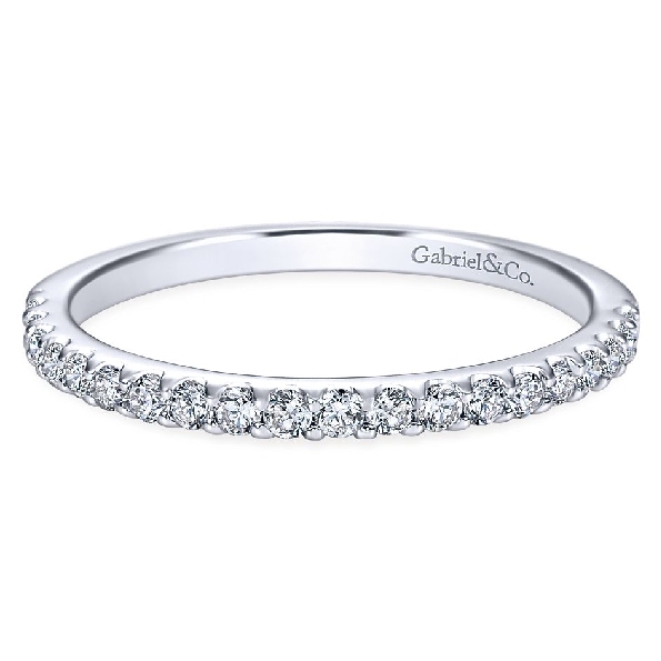 0.30ctw Diamond SI2 Clarity; GH Colour 14K White Gold Band by Gabriel & Co. - Serial No. S862710