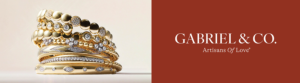 image of stacked braclets next to the text Gabriel & Co Bracelets - Artisans of Love